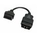 OBD2 16 pin verlengkabel. Male - Female, 20 cm - voor auto's en vrachtwagens - OBD24U.be