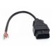 OBD2 kabel open, male connector. 16 aders