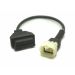 Verloopkabel OBD2 16 pin naar 6 pin voor Kawasaki - OBD24U.be