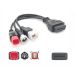 3 in 1 verloopkabel OBD 16 pins naar 3 pin, 4 pin en 6 pin (EURO5) voor Yamaha motoren - OBD24U.be