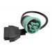 Truck J1939 9-Pins (Groen) naar OBD2 16-Pins Verloopkabel – Diagnose Adapter – 30 cm
