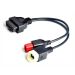 OBD2 16-Pins naar Kawasaki 6-Pins & EURO 5 Verloopkabel - Diagnose Adapter