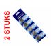Knoopcelbatterij CR2450, 2 stuks voor auto afstandsbediening