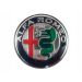 Alfa Romeo logo zilver model, 74 mm - 2 stuks
