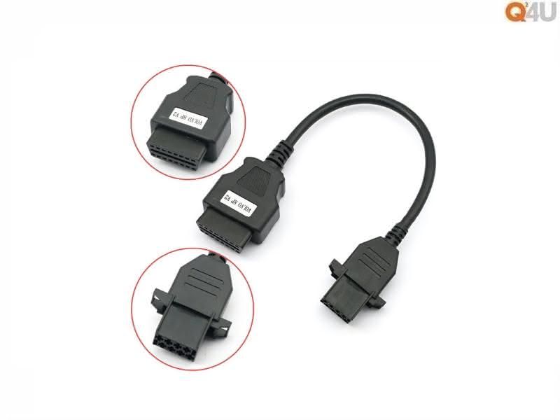 Verloopkabel OBD - OBD2 8 pin naar 16 pin voor Volvo