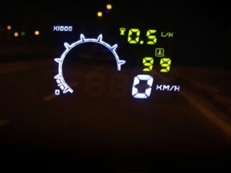 Universele head up display via OBD2, model Q03, 4 inch