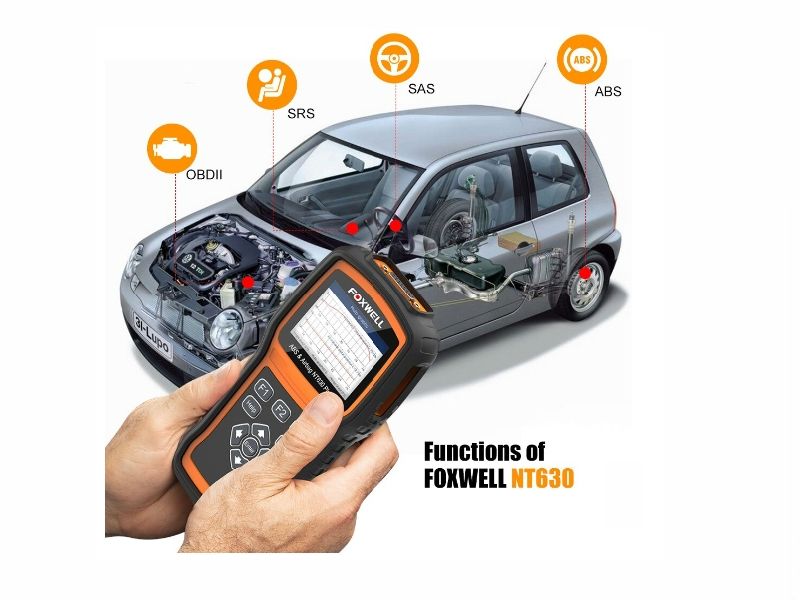 Foxwell NT630 Plus OBD2, ABS, SRS, EPB, airbag diagnose scanner