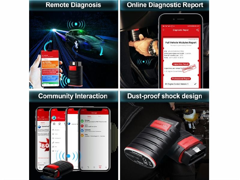 ThinkDiag OBD2 scanner, volledige versie, bluetooth voor Android en IOS