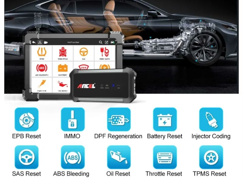 Ancel X7 professionele uitlees OBD2 scanner