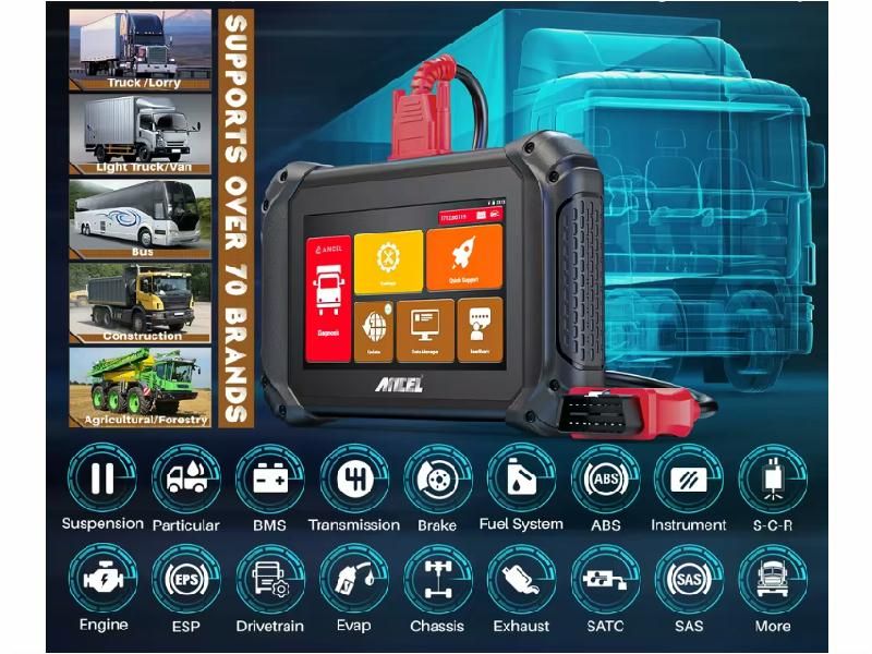 Ancel X7 V5 HD vrachtwagen diagnose scanner
