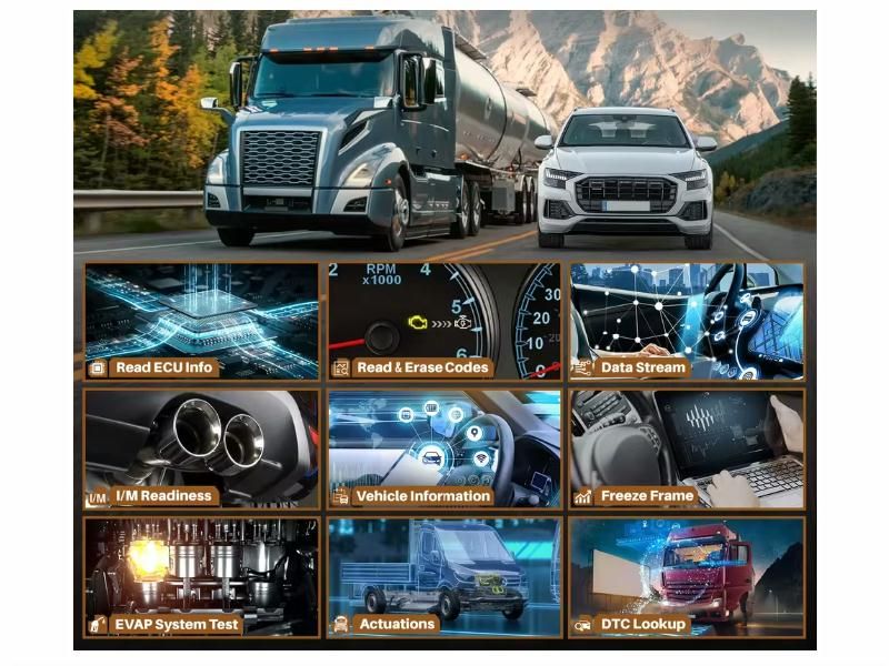 Ancel X7 V5 HD vrachtwagen diagnose scanner