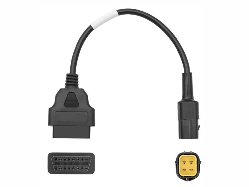 Kubota 4-Pins naar OBD2 16-Pins Verloopkabel – Diagnose Adapter