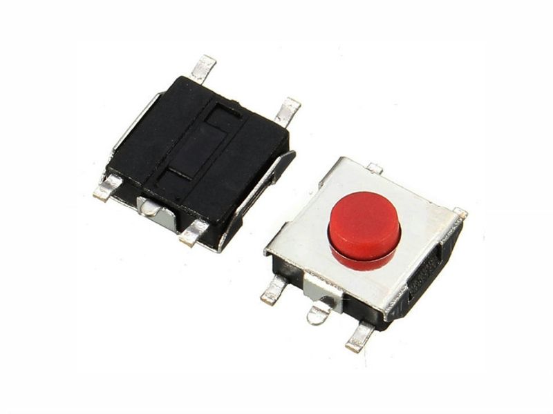 Microschakelaar, 6.0 x 6.0 x 3.1 mm - 5 contacten punten (2 stuks)