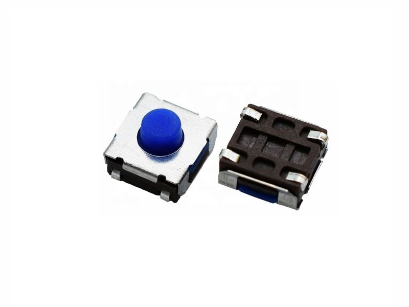 Microschakelaar, 6.0 x 6.0 mm - 4 contacten punten (2 stuks)