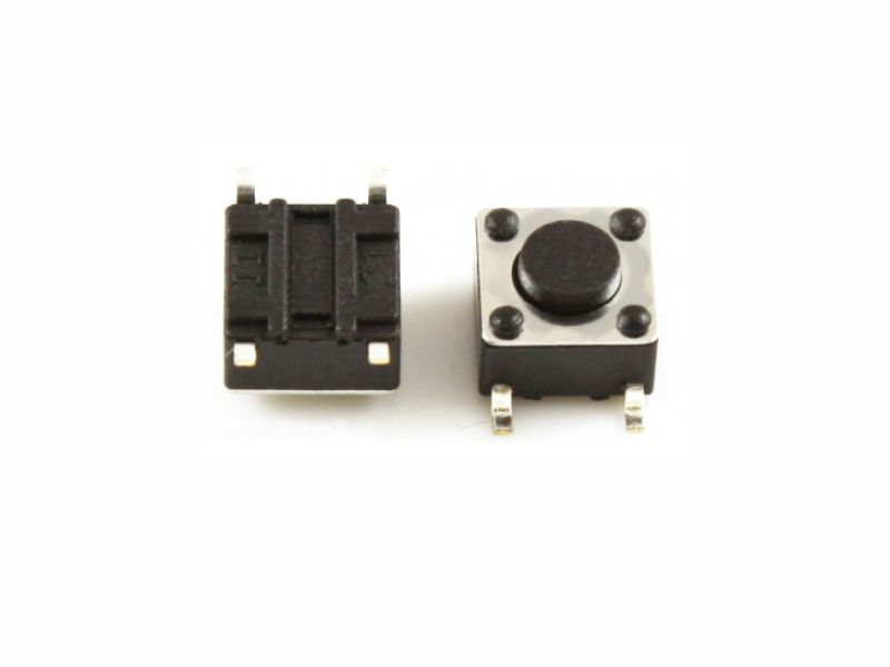 Microschakelaar, 6.0 x 6.0 x 4.3 mm - 4 contacten punten (2 stuks)