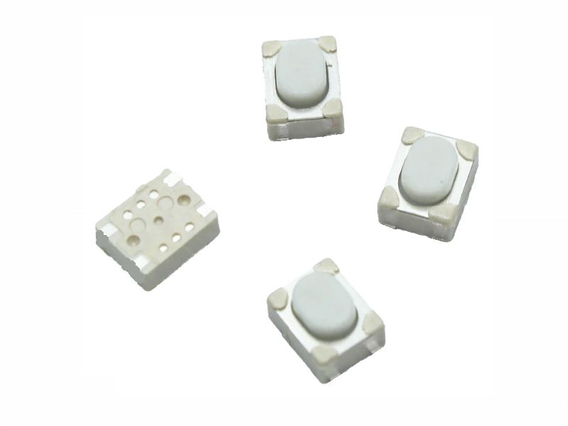 Microschakelaar, 3.0 x 4.0 x 2.5 mm - 4 contacten punten (2 stuks)