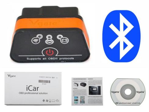 Vgate iCAR scanner, Bluetooth, ELM327 met knop