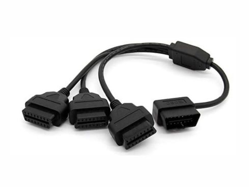 OBD2 male naar 3x OBD2 female, kabel 50 cm