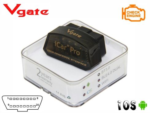 Vgate iCar Pro Bluetooth 4.0 ELM327 OBD2 scanner, voor Android en IOS