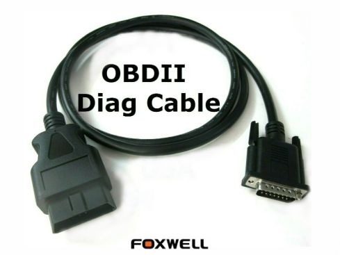 OBD2 aansluitkabel voor Foxwell handscanners - 16 pins male naar 15 pins male