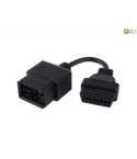 Verloopkabel OBD - OBD2 17 pin naar 16 pin voor Toyota