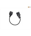Verloopkabel OBD - OBD2 10 pin naar 16 pin voor Opel