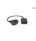 Verloopkabel OBD - OBD2 14 pin naar 16 pin voor Nissan