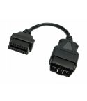 OBD2 16 pin verlengkabel. Male - Female, 20 cm - voor auto's en vrachtwagens