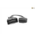 Verloopkabel OBD - OBD2 12 pin naar 16 pin voor GM - Daewoo