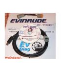 USB Evinrude e-tec diagnose kabel set met bootstrap