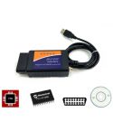 ELM327 OBD2 scanner, USB, met pic18f2480 en FTDI CHIP, met switch
