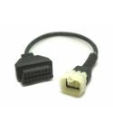 Verloopkabel OBD2 16 pin naar 6 pin voor Kawasaki