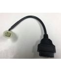 Verloopkabel OBD2 16 pin naar 4 pin voor Kawasaki
