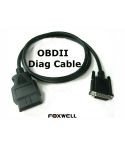 OBD2 aansluitkabel voor Foxwell handscanners - 16 pins male naar 15 pins male