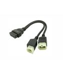 Kawasaki 4+6 Pin naar 16 Pin OBD2 Verloopkabel