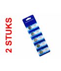 Knoopcelbatterij CR1620, 2 stuks voor auto afstandsbediening
