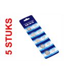 Knoopcelbatterij CR1616, 5 stuks voor auto afstandsbediening