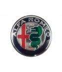Alfa Romeo logo zilver model, 74 mm - 2 stuks