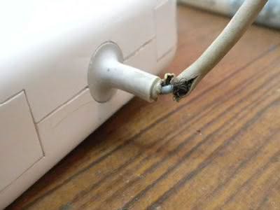 Laptop oplader is stuk